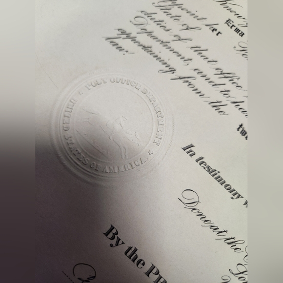 Authentic certificate 1954 - Picture 4 of 10